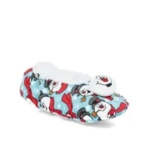 Snowman Print Slippers